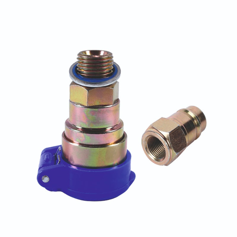 (TT-336) QRC MALE - FEMALE WITH DUST CAP (1/2" - 3/8 BSP) COMMON