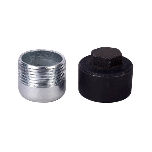 (TT-394) DUST CAP (C.I) & PLUG FOR MALE - FEMALE COUPLING