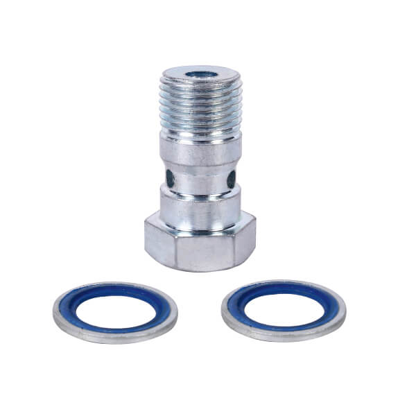 (TT-475) TROLLEY BANJO BOLT (27HEX) EXTRA LONG THREAD WITH DOWTY WASHERS (INTER)