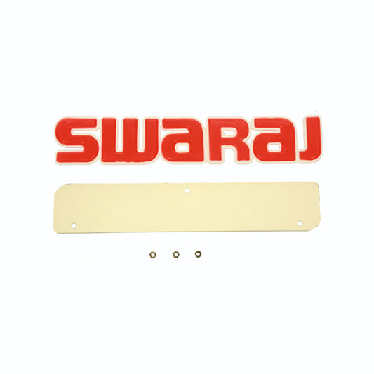 (2312X) MONOGRAM "SWARAJ" W/MOUNTING PLATE (RED)