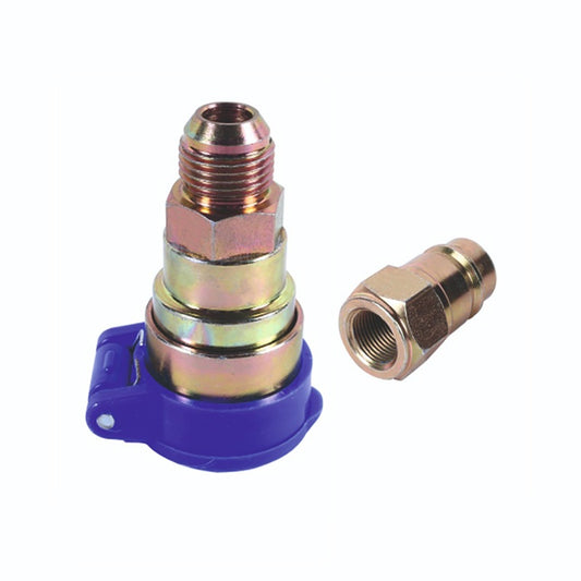 (TT-352) QRC MALE - FEMALE WITH DUST CAP (7/8-14 UNF - 3/8" BSP THREAD) SUITABLE FOR EICHER