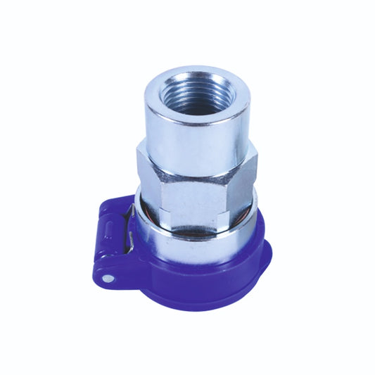 (TT-359) QRC FEMALE HALF WITH DUST CAP 1/2" BSP INNER THREAD REVERSIBLE PLOUGH